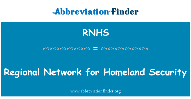 RNHS: Network reġjonali għall-garanzija Homeland