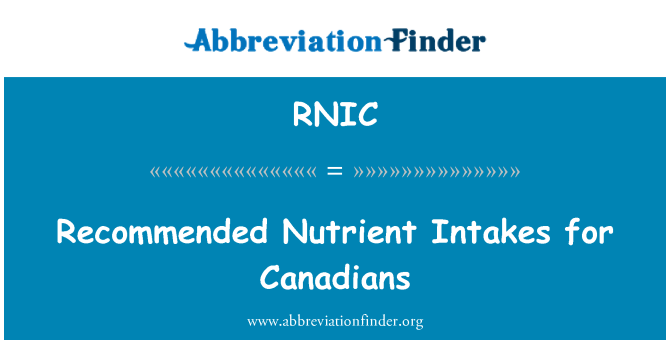 RNIC: Teħid tan-nutrijent rakkomandati għall-Canadians