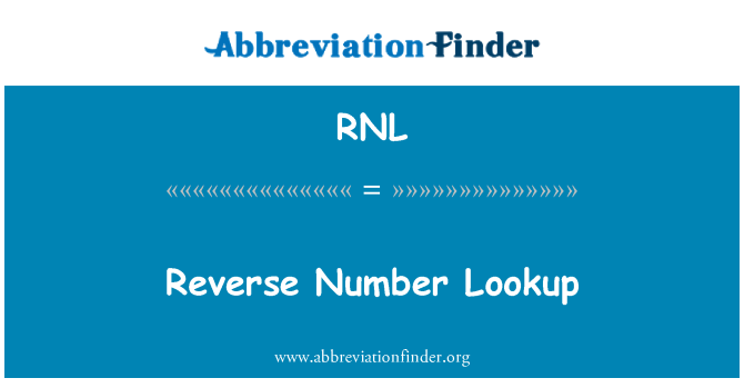 RNL: ریورس نمبر پر نظر دوڑائیں