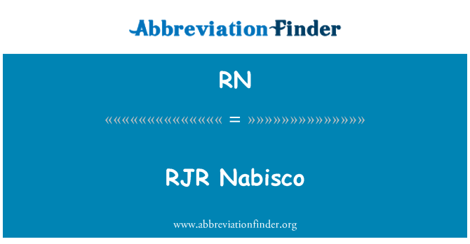 RN: RJR Nabisco
