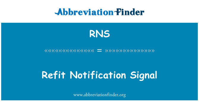 RNS: تعمیر کردن سیگنال هشدار