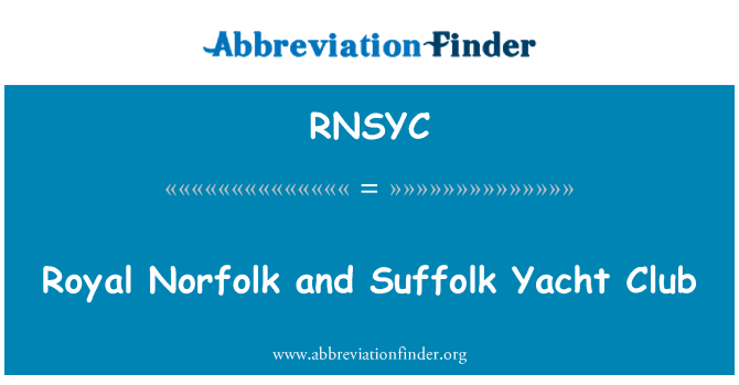 RNSYC: Royal Norfolk e Suffolk iate clube