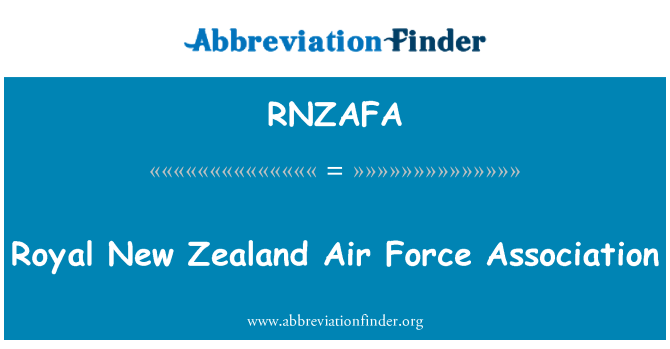 RNZAFA: Royal New Zealand Air Force Association