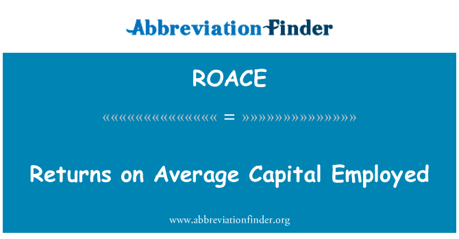ROACE: Ortalama istihdam sermaye verir