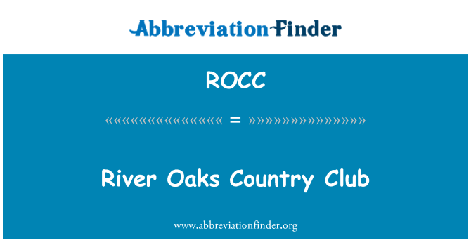 ROCC: Xmara Oaks pajjiż Club