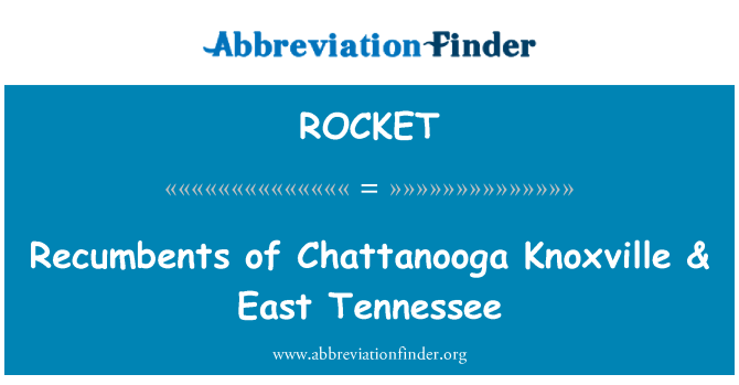 ROCKET: Recumbents Chattanooga Knoxville & východní Tennessee