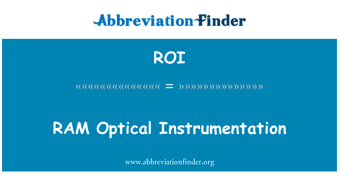 ROI: JUNTTA optinen Instrumentointi