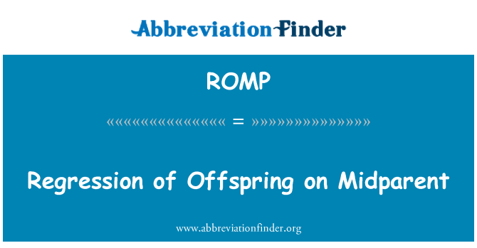 ROMP: Rigressjoni tal-wild fuq Midparent