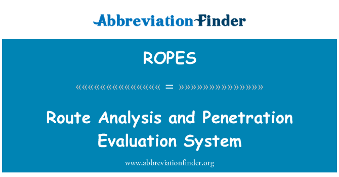 ROPES: Tuyến đường phân tích và thâm nhập hệ thống đánh giá