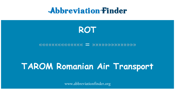 ROT: حمل و نقل هوایی رومانیایی طارم