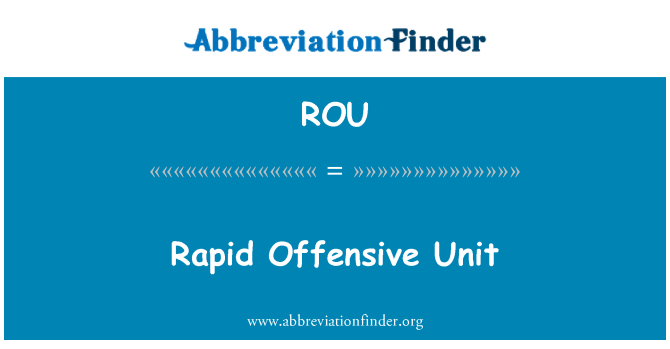 ROU: Швидке образливі одиниці