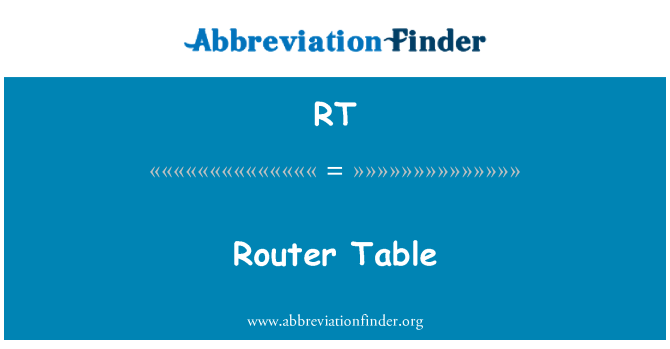 RT: Tab routeur