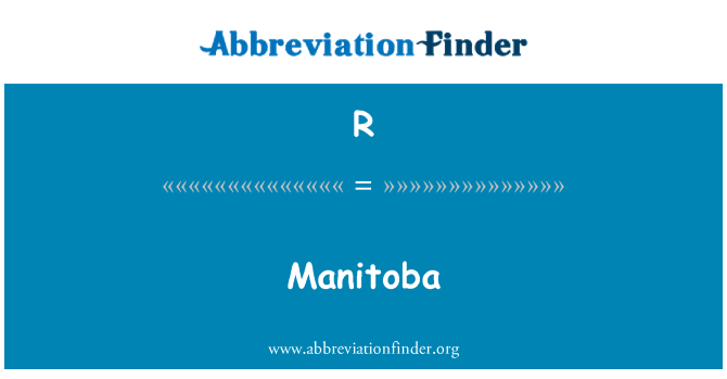 R: Manitoba