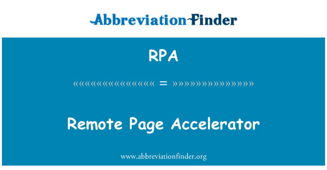 RPA: Pedal akseleratè paj à