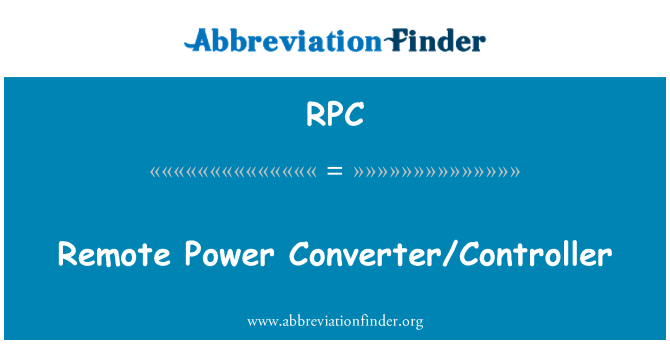 RPC: Conversor/controlador de energia remoto
