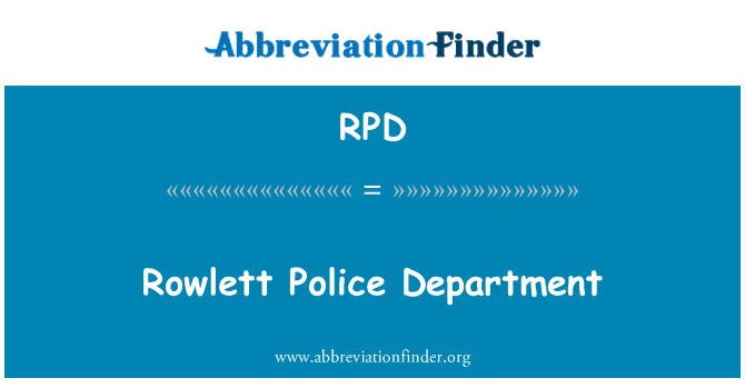 RPD: Dipartimento di polizia di Rowlett