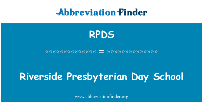 RPDS: Riverside Presbyterian Day School