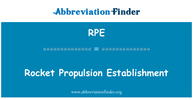 RPE: Establiment de propulsió de coets