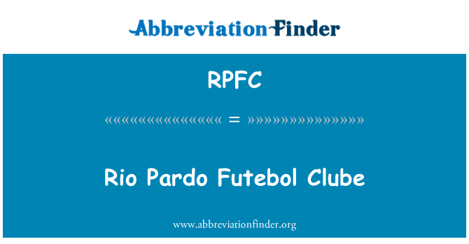 RPFC: Rio Pardo Futebol Clube