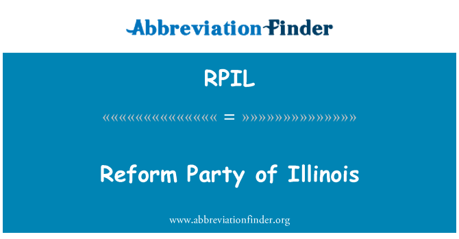 RPIL: Reformska stranka Illinois