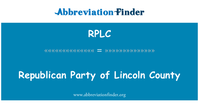 RPLC: Parti tal-gwardja tal-Kontea Lincoln