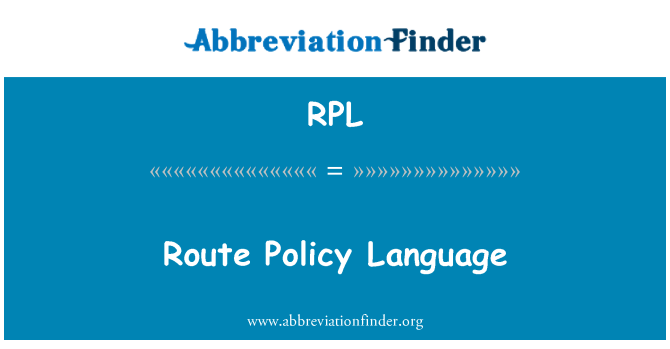 RPL: Ir-rotta politika lingwa