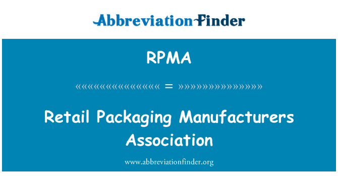 RPMA: Au Emballage Fabricants asosyasyon