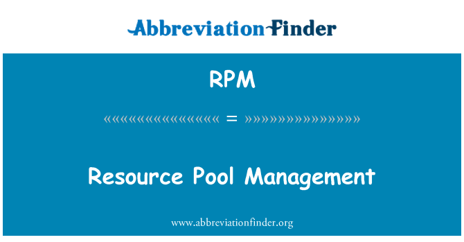 RPM: Resursu pūla vadība