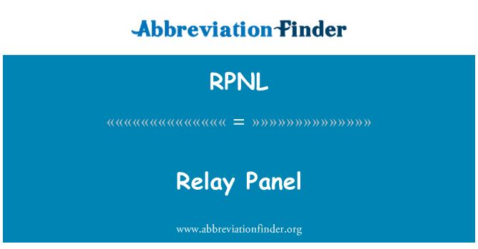 RPNL: Relé Panel