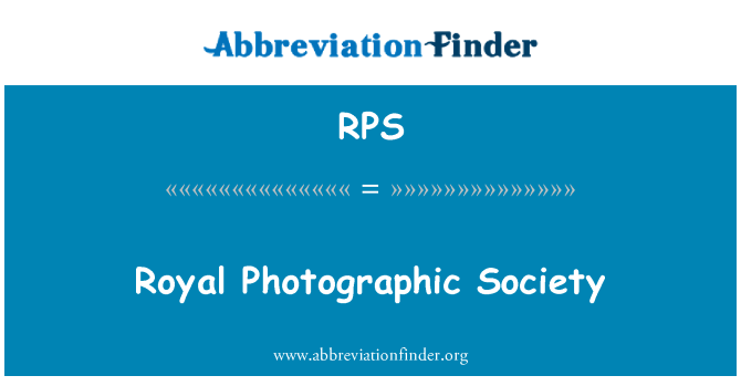 RPS: 英国王立写真協会