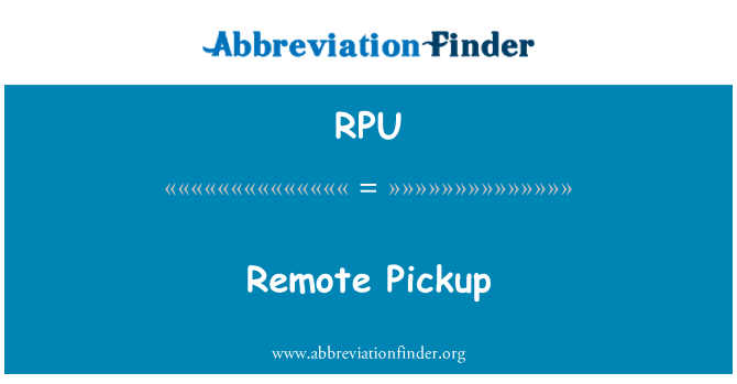 RPU: Pik à