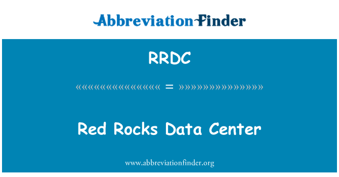 RRDC: 紅色岩石資料中心