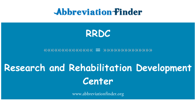 RRDC: Výzkumné a vývojové centrum rehabilitace
