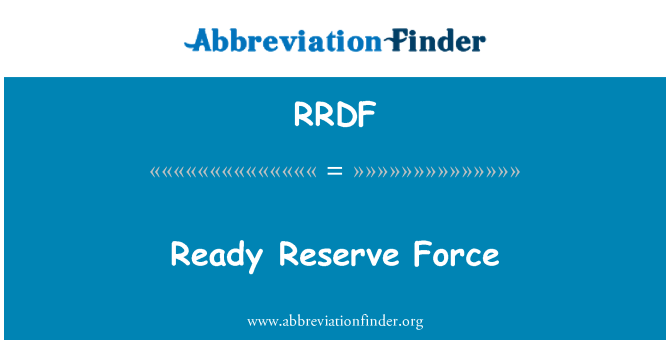 RRDF: Fòs rezèv pare