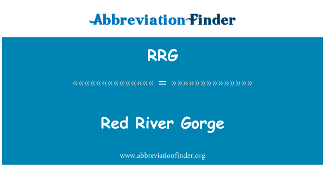 RRG: Red River Gorge