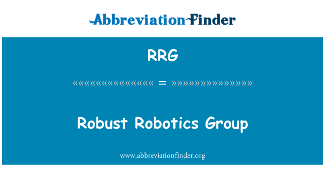 RRG: Robustno robotika skupine