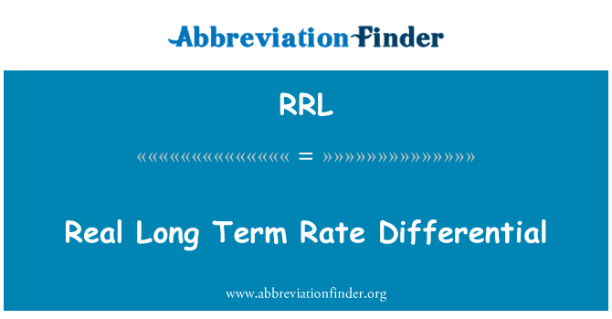 RRL: Reel langsigtet sats differentiale