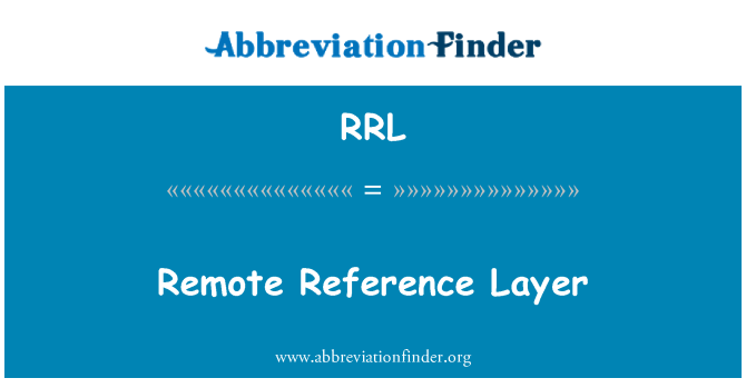 RRL: Remote Reference Layer