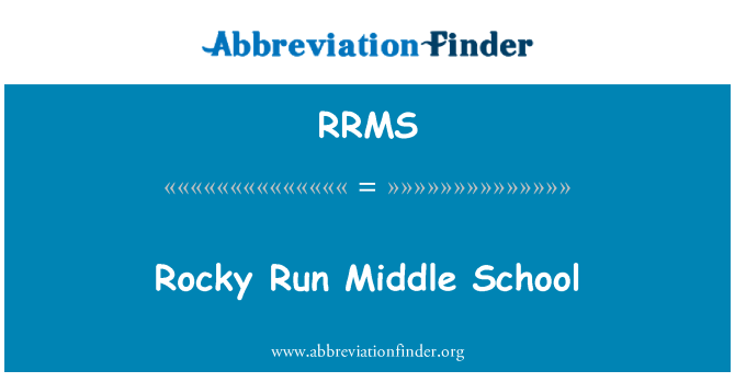 RRMS: Rocky køre Middle School