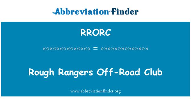 RRORC: Club tout terrain rugueux Rangers