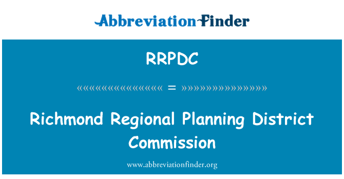 RRPDC: Річмонд регіонального планування окружної комісії