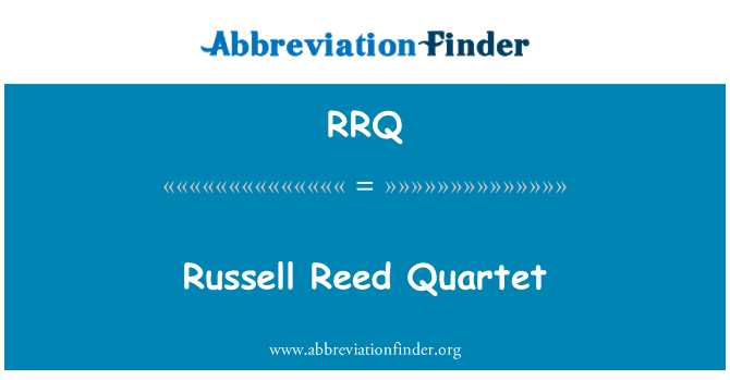 RRQ: Russell Reed kvartetti