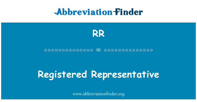 RR: Registruotas atstovas