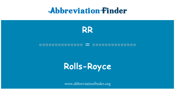 RR: Rolls-Royce