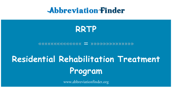 RRTP: Rezidenční rehabilitační léčebný Program