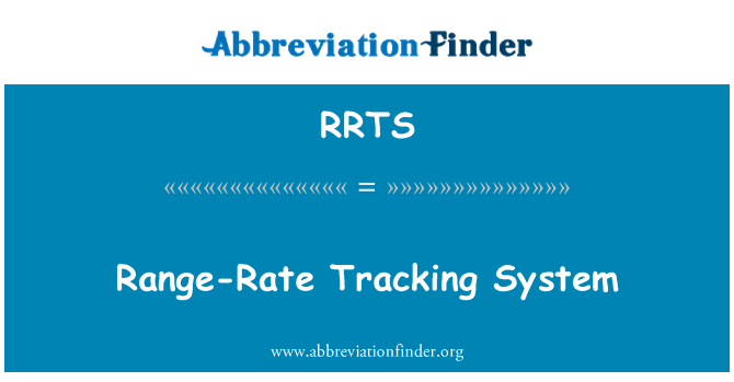 RRTS: 範囲速度追跡システム
