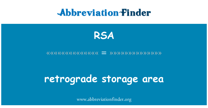 RSA: 逆行的存储区域