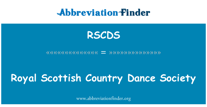 RSCDS: Societatea de dans regal scoţian ţară