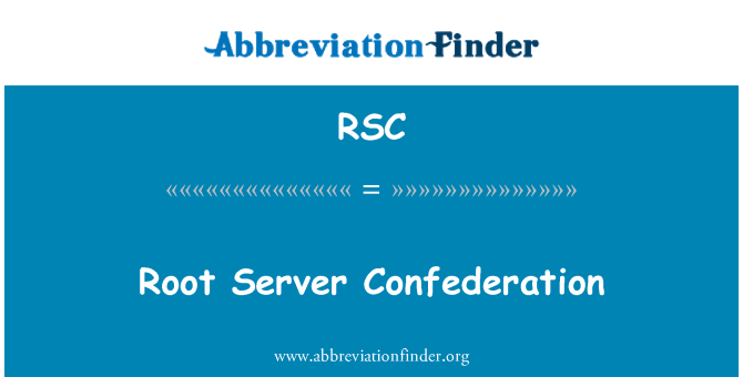 RSC: שורש שרת הקונפדרציה