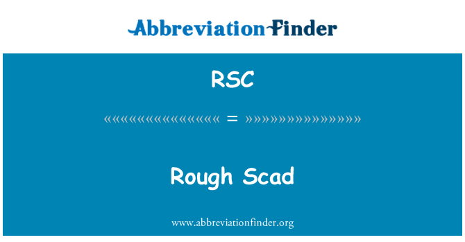 RSC: Drsný Scad